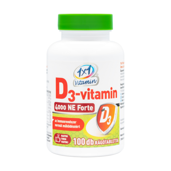 1x1 Vitamin D3-vitamin 4000 NE Forte lime ízben, édesítőszerrel (100 db)